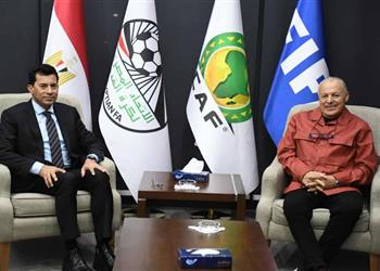 وزير الرياضة وأبو ريدة يتفقان على توفير الدعم الكامل لـ حسام حسن وحلمي طولان
