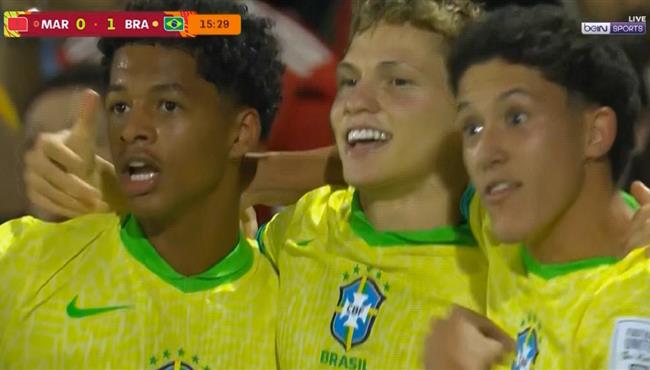 هدف البرازيل الاول في مرمي المغرب بكأس العالم تحت 17 عام
