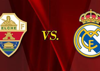 موعد والقناة الناقلة لمباراة ريال مدريد وإلتشي اليوم في الدوري الإسباني والمعلق