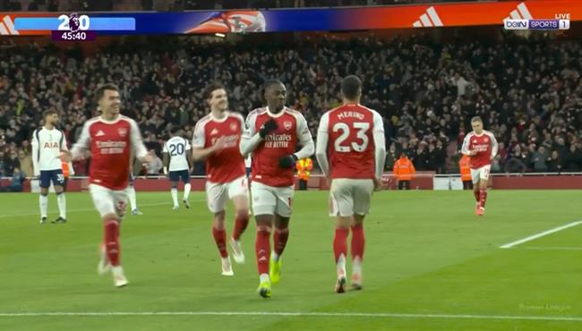 هدف ايزي الثاني في مرمي توتنهام بالدوري الانجليزي