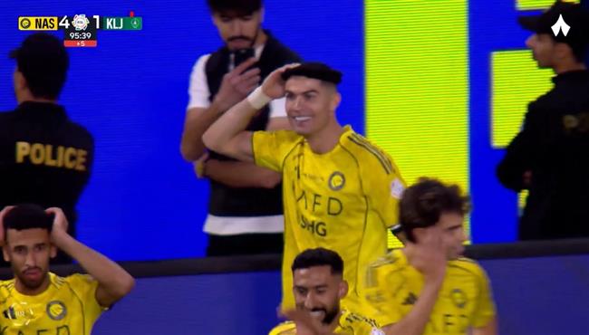 هدف رونالدو العالمي من مقصية في مرمي الخليج بالدوري السعودي