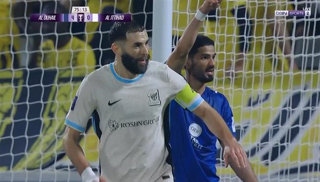 هدف كريم بنزيما الاول في مرمي الدحيل بدوري ابطال اسيا