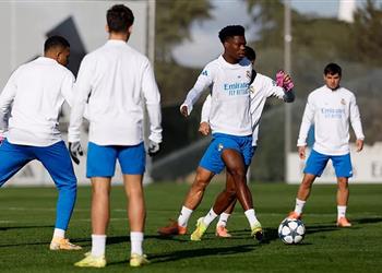 تدريبات ريال مدريد عودة الثنائي المصاب وغياب محتمل لمدافع الفريق أمام أولمبياكوس