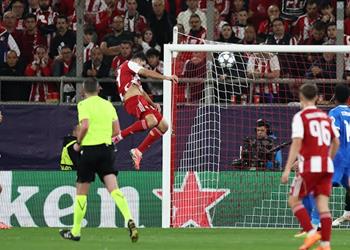 مهدي طارمي يسجل هدف أولمبياكوس الثاني أمام ريال مدريد