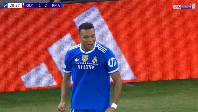 سوبر هاتريك مبابي امام اولمبياكوس في دوري ابطال اوروبا