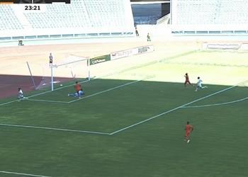 فيديو منذر طمين يسجل هدف المصري الثاني أمام زيسكو