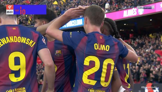 اهداف مباراة برشلونة وديبورتيفو الافيس 3 1 الدوري الاسباني