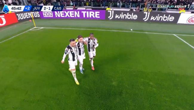 اهداف مباراة يوفنتوس وكالياري 2 1 الدوري الايطالي