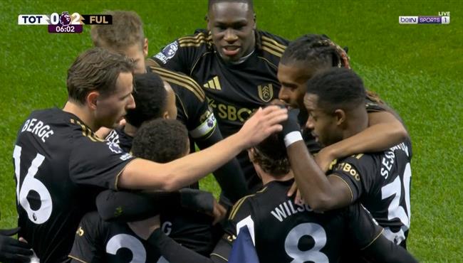 اهداف مباراة توتنهام وفولهام 1 2 الدوري الانجليزي