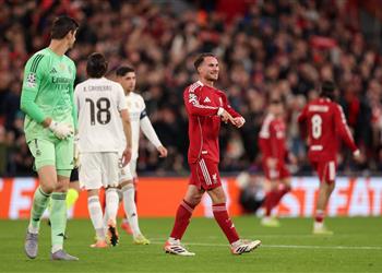 فيديو كورتوا لا يكفي محمد صلاح يشارك في فوز صعب لـ ليفربول على ريال مدريد بـ دوري أبطال أوروبا