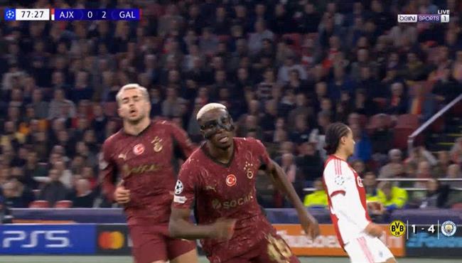 اهداف مباراة جالطه سراي واياكس 3 0 هاتريك فيكتور اوسيمين