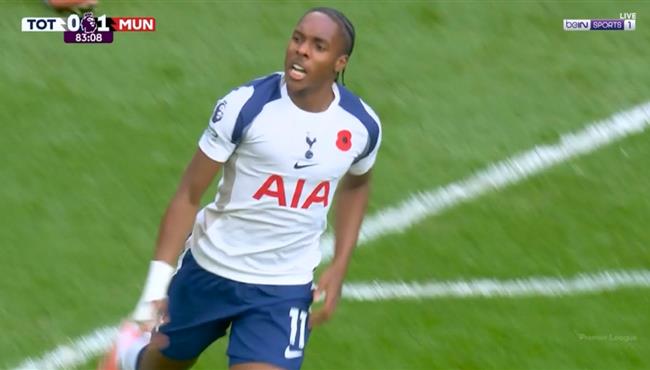 هدف تعادل توتنهام مع مانشستر يونايتد 1 1 الدوري الانجليزي