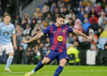 فيديو ليفاندوفسكي يسجل هدف برشلونة الأول وكاريرا يتعادل لـ سيلتا فيجو