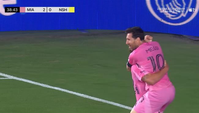 هدف ميسي الثاني في مرمي ناشفيل بالدوري الامريكي