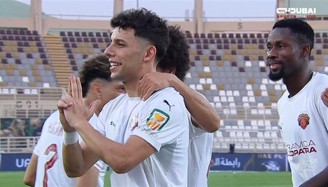 هدف احمد بلحاج الاول في مرمي بيراميدز بكأس السوبر المصري