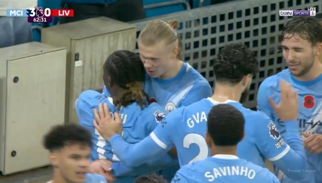 اهداف مباراة مانشستر سيتي وليفربول 3 0 في الدوري الانجليزي