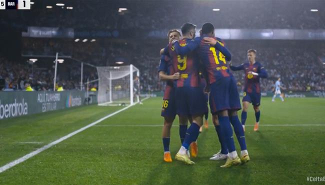 اهداف مباراة برشلونة وسيلتا فيجو 4 2 الدوري الاسباني