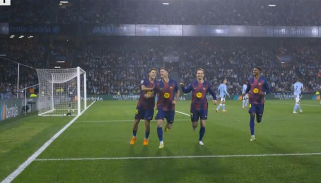 هدف ليفاندوفسكي الاول في مرمي سيلتا فيجو بالدوري الاسباني