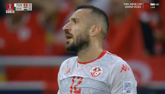 علي معلول كاد ان يسجل هدف عالمي من ركلة حره امام سوريا بكأس العرب
