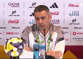 مدرب فلسطين نلعب كأس العرب من أجل القضية ويرد بغضب على صحفي تونسي