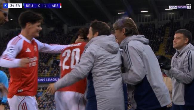 اهداف مباراة ارسنال وكلوب بروج في دوري ابطال اوروبا