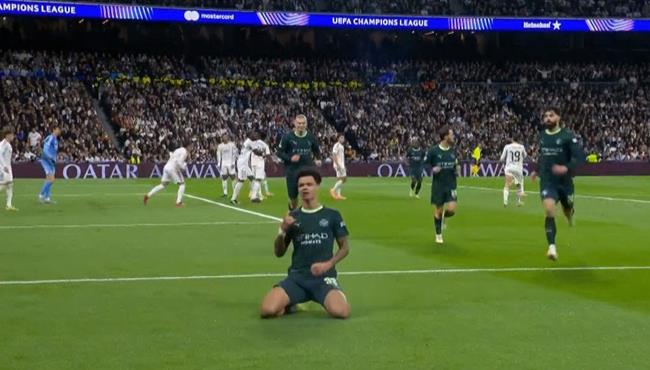 هدف تعادل مانشستر سيتي مع ريال مدريد 1 1 دوري ابطال اوروبا