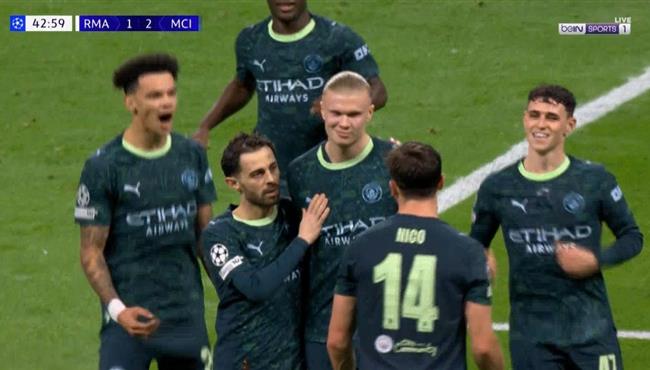 هدف هالاند في مرمي ريال مدريد بدوري ابطال اوروبا