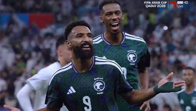 هدف السعودية الاول في مرمي فلسطين بكاس العرب