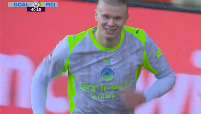 هدف هالاند في مرمي كريستال بالاس بالدوري الانجليزي