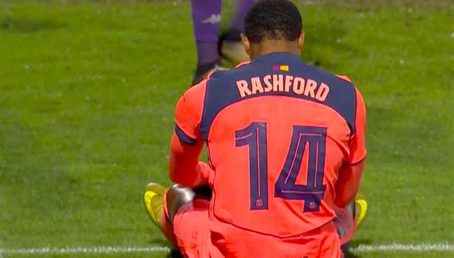 هدف برشلونة الثاني في مرمي جوادالاخارا بكأس ملك اسبانيا راشفورد