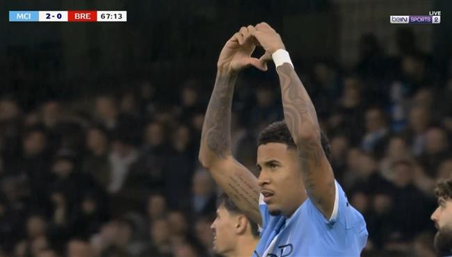 هدف مانشستر سيتي الثاني في مرمي برينتفورد بكأس الرابطة الانجليزية