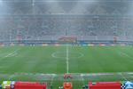 صور | توقف مباراة السعودية والإمارات في كأس العرب بسبب الأمطار