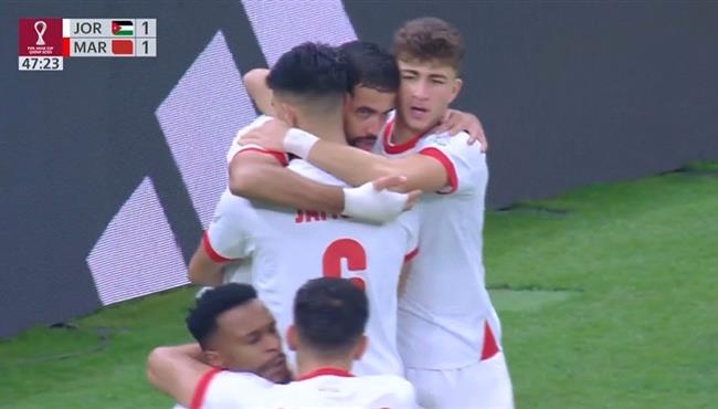 هدف تعادل الاردن مع للمغرب 1 1 نهائي كاس العرب