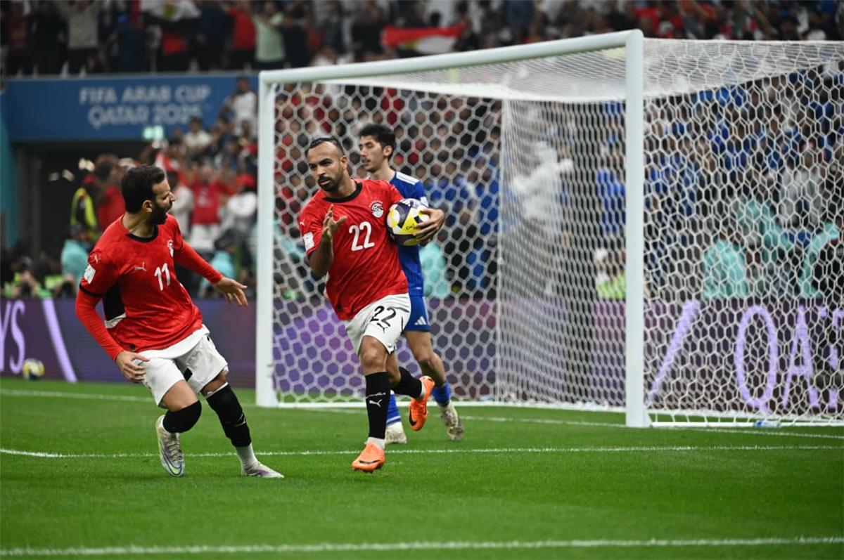 فيديو | أفشة يسجل هدف مصر الأول أمام الكويت في كأس العرب