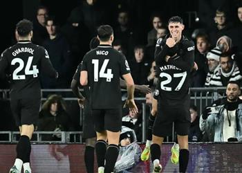 فيديو فودين يسجل هدف مانشستر سيتي الثالث وسميث رووي يرد بالأول لـ فولهام