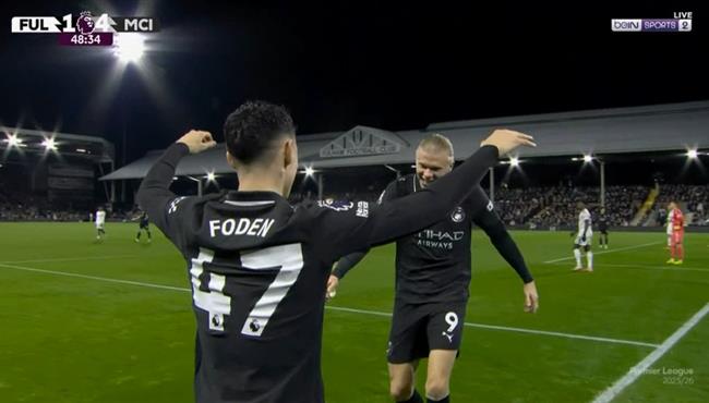 هدف فودين الثاني في مرمي فولهام بالدوري الانجليزي