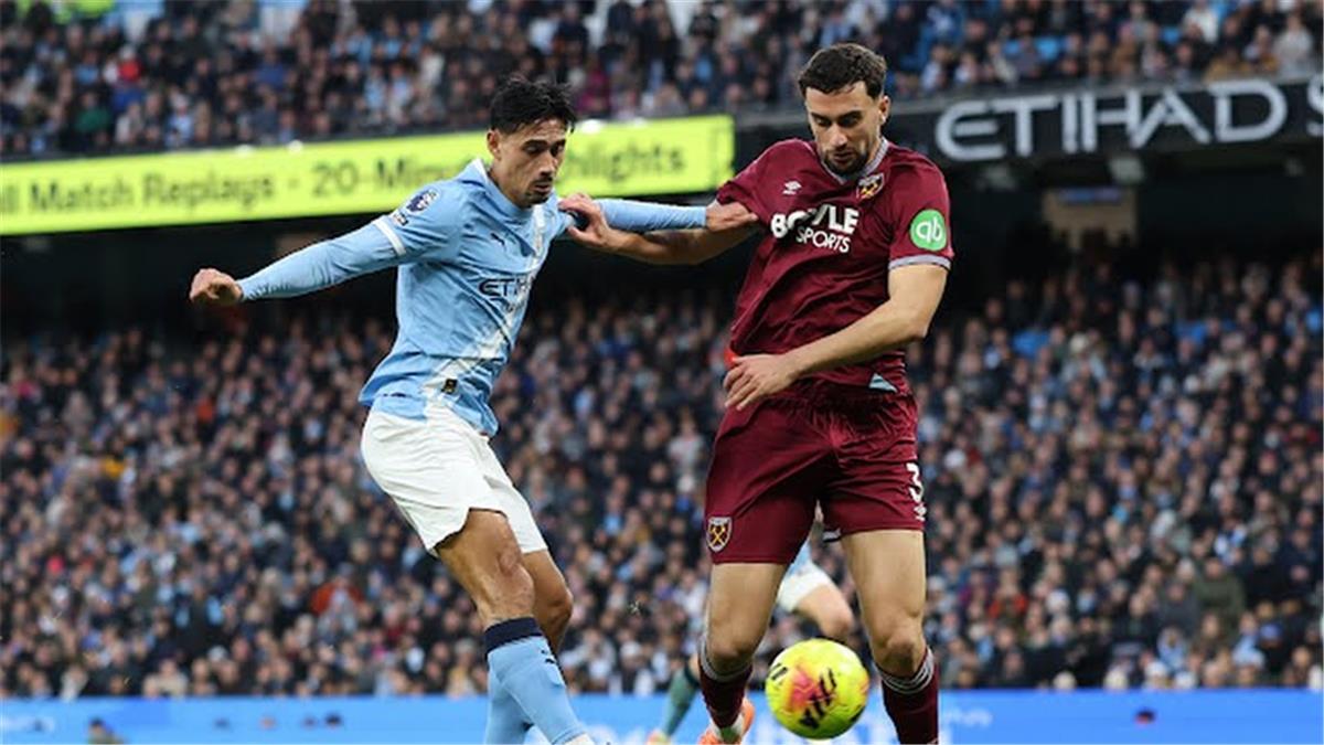 ريندرز يسجل هدف مانشستر سيتي الثاني أمام وست هام