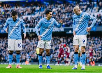 فيديو هالاند يسجل هدف مانشستر سيتي الثالث أمام وست هام