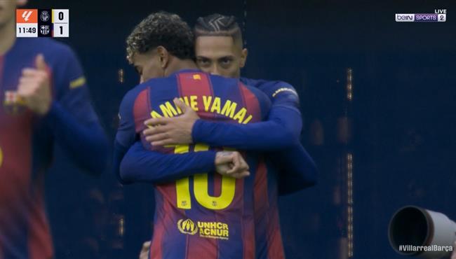 هدف رافينيا في مرمي فياريال بالدوري الاسياني