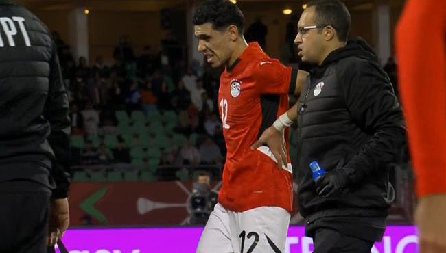اصابة محمد حمدي وخروجه في مباراة مصر وزيمبابوي في كأس أمم أفريقيا