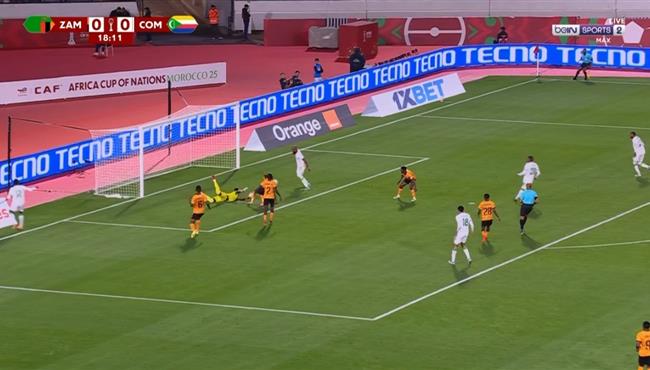 هدف جزر القمر الملغي امام زامبيا بكأس امم افريقيا