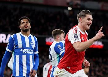 فيديو آرسنال يفوز على برايتون ويتصدر ترتيب الدوري الإنجليزي