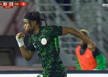 فيديو لوكمان يسجل هدف نيجيريا الثالث أمام تونس في كأس أمم إفريقيا