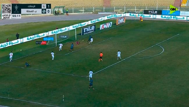 صديق محمد يهدر هدف محقق امام الزمالك بطريقة غريبة