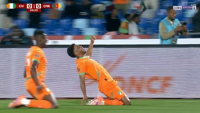 هدف كوت ديفوار الاول الرائع في مرمي الكاميرون بكأس امم افريقيا