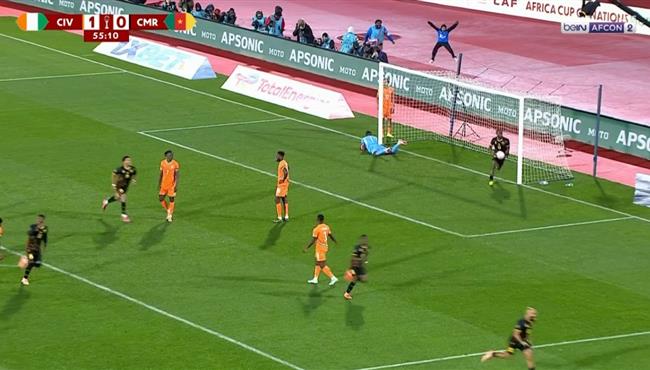 هدف تعادل الكاميرون مع كوت ديفوار 1 1 كأس امم افريقيا