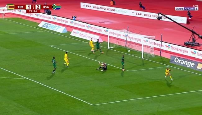 هدف زيمبابوي الثاني في مرمي جنوب افريقيا بكأس امم افريقيا