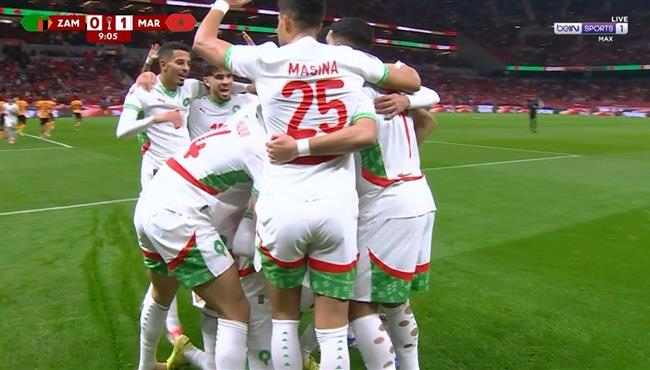 اهداف مباراة المغرب وزامبيا في كأس أمم أفريقيا