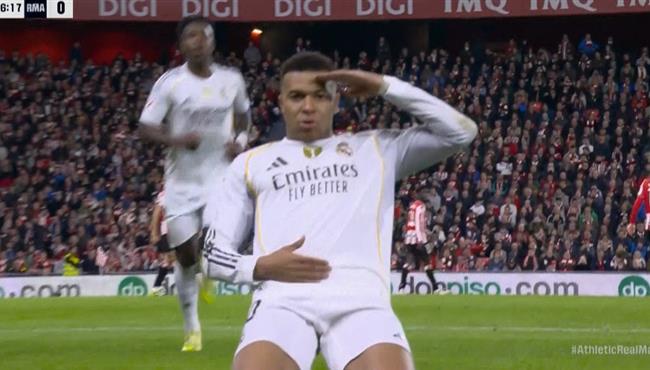 هدف مبابي الاول الرائع في مرمي اتلتيك بلباو بالدوري الاسباني