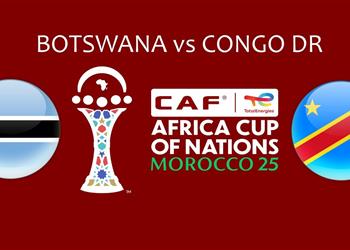 موعد والقناة الناقلة لمباراة الكونغو الديمقراطية وبوتسوانا اليوم في كأس أمم إفريقيا والمعلق